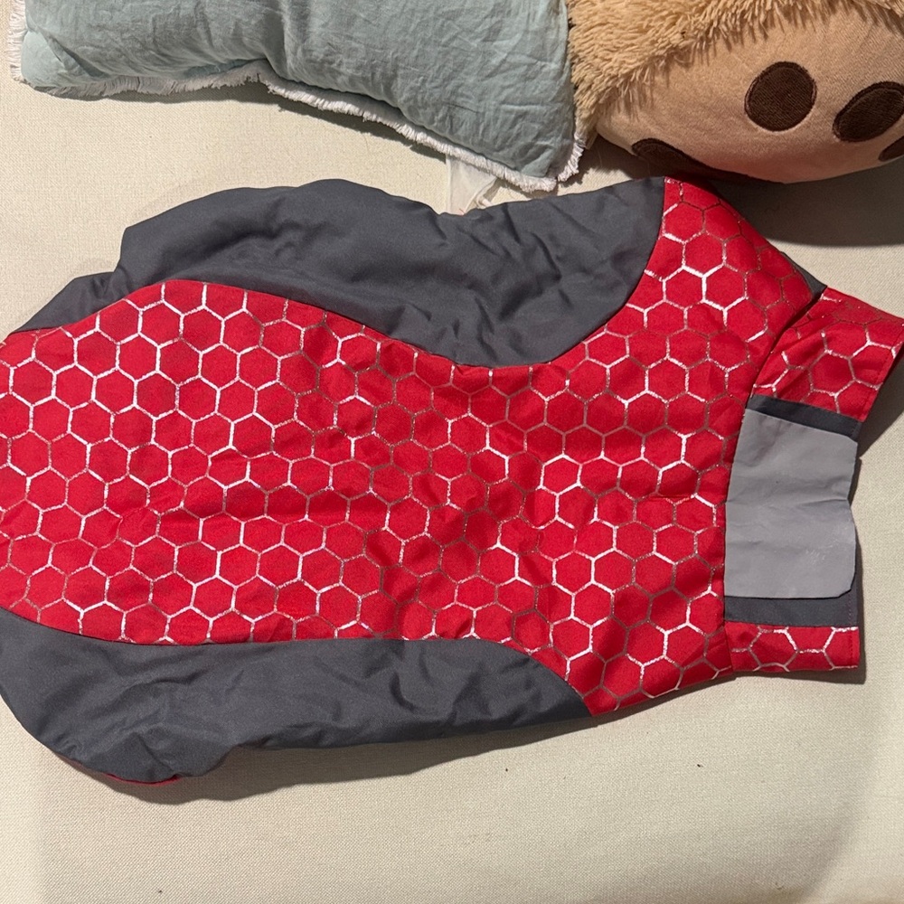 Red and Gray Dog Jacket